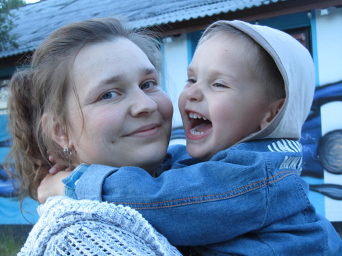 Мама с нашим малышом
