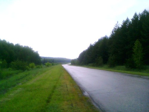 Дорога в дымке