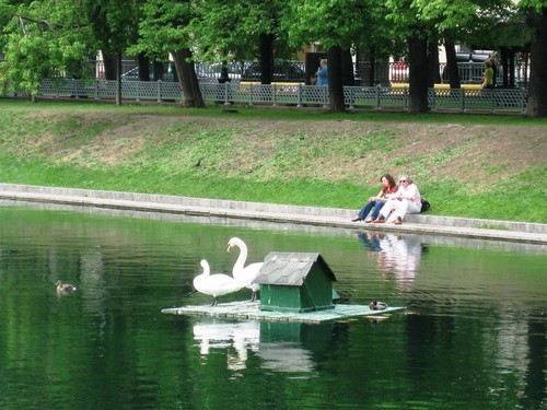Отдых на патриарших прудах