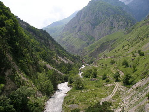 Осетия. Река Фиагдон.