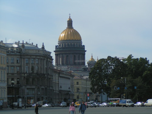 Вид на Исаакиевский собор в г. Санкт-Петербурге р